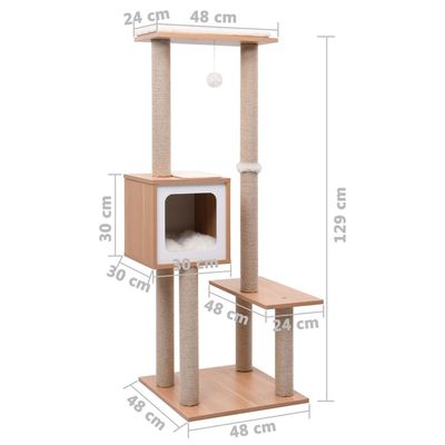 vidaXL arbre à chat MDF