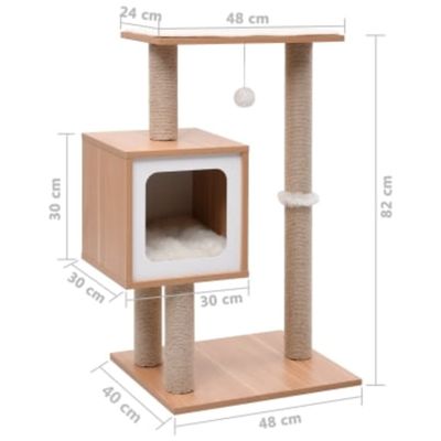 vidaXL arbre à chat MDF