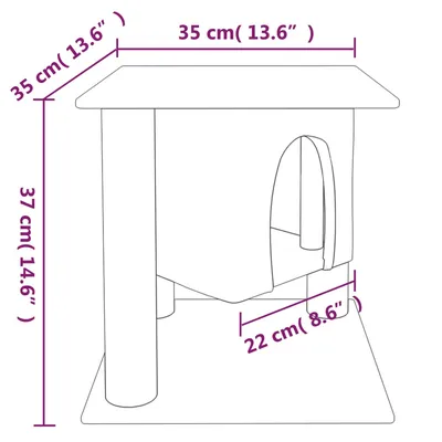 vidaXL arbre à chat