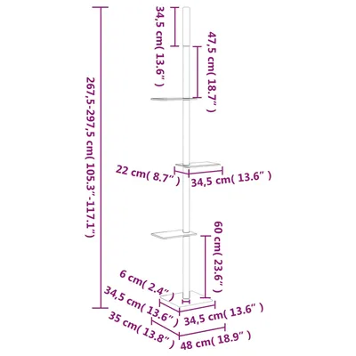 vidaXL arbre à chat