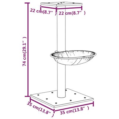 vidaXL arbre à chat Peluche