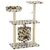 Beige avec impressions de patte, 95 cm