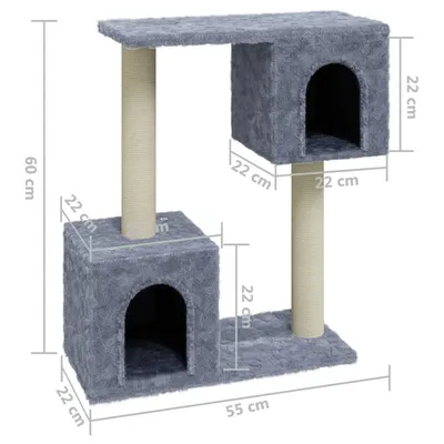 vidaXL arbre à chat Bois d'ingénierie