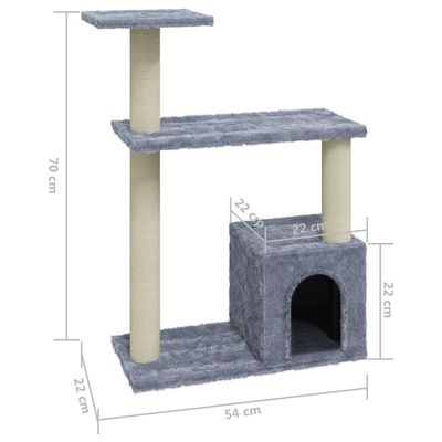 vidaXL arbre à chat Bois d'ingénierie