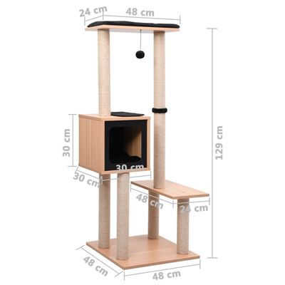 vidaXL arbre à chat MDF