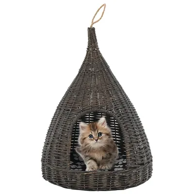 vidaXL maison de chat Osier