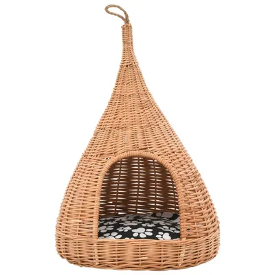 vidaXL maison de chat Osier