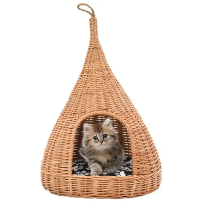 vidaXL maison de chat Osier