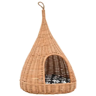 vidaXL maison de chat Osier