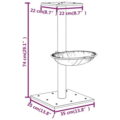 vidaXL arbre à chat Peluche