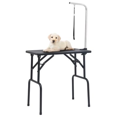 vidaXL table de toilettage pour chiens Acier
