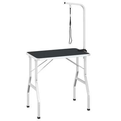 vidaXL Table de toilletage Acier inoxydable