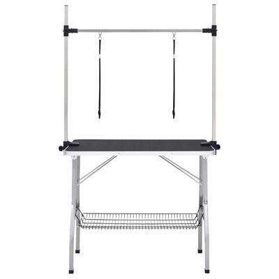 vidaXL table de toilettage pour chiens Acier