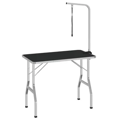 vidaXL Table de toilletage Acier inoxydable