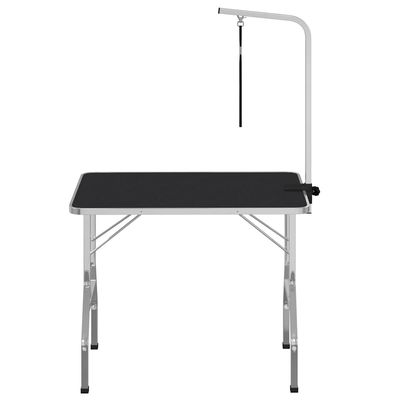 vidaXL table de toilettage pour chiens Acier
