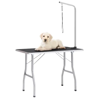 vidaXL Table de Toilettage Réglable pour Chiens Chats Animaux de Compagnie
