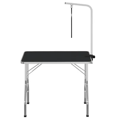 vidaXL Table de toilletage Acier inoxydable