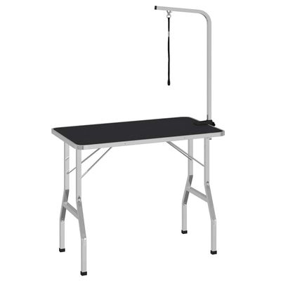 vidaXL Table de toilletage Acier inoxydable