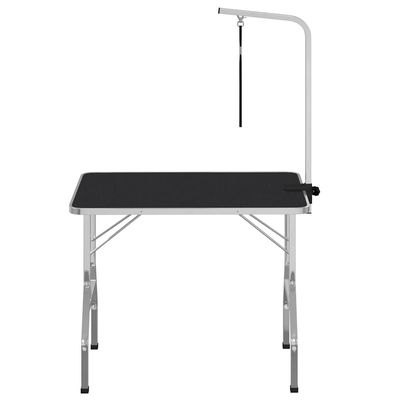 vidaXL Table de toilletage Acier inoxydable