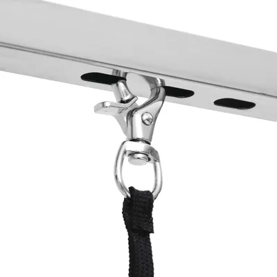 vidaXL Table de toilletage Acier inoxydable