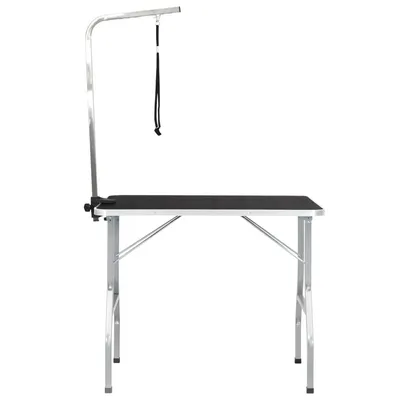 vidaXL Table de toilletage Acier inoxydable