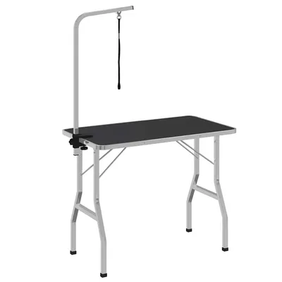vidaXL Table de toilletage Acier inoxydable