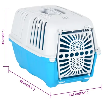 vidaXL cage de transport pour animaux de compagnie Polypropylène