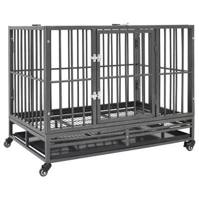 vidaXL cage pour chien Acier
