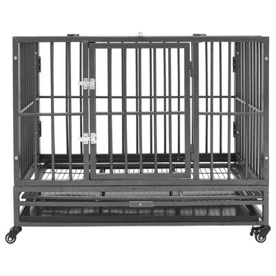 vidaXL cage pour chien Acier
