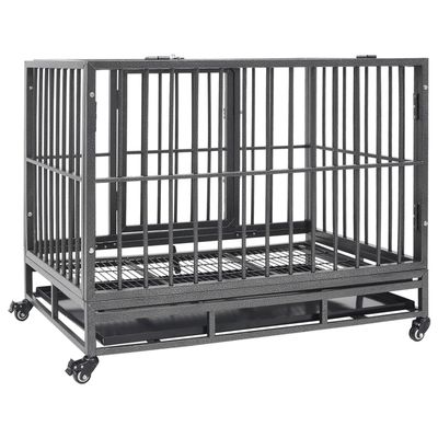 vidaXL cage pour chien Acier