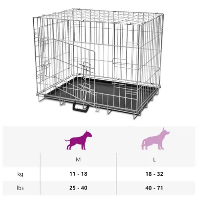 vidaXL cage pour chiens Métal
