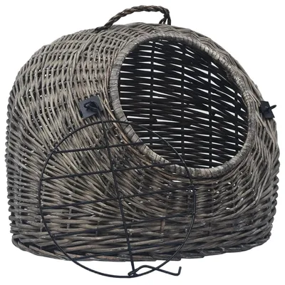 vidaXL cage de transport pour chat Osier