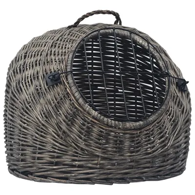 vidaXL cage de transport pour chat Osier