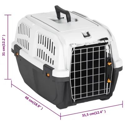 Transporteur pour animaux de compagnie et porte en métal PP Transporteur pour animaux de compagnie et porte en métal PP