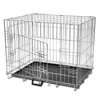 vidaXL cage pour chiens Métal