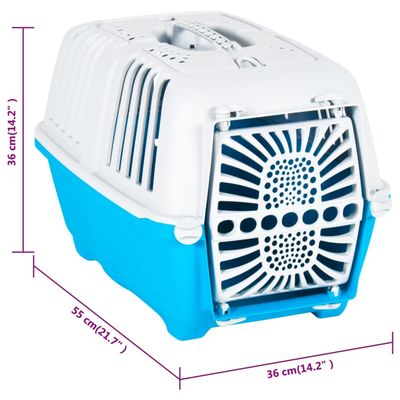 vidaXL cage de transport pour animaux de compagnie Polypropylène
