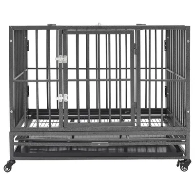 vidaXL cage pour chien Acier