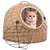 vidaXL cage de transport pour chat Osier