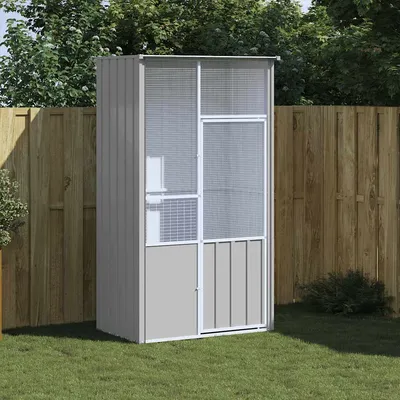 vidaXL cage à oiseaux Acier