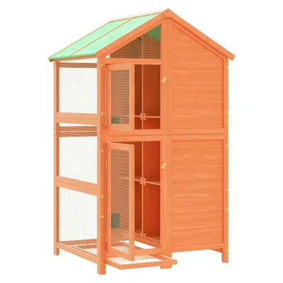 vidaXL maison à oiseaux Bois de pin