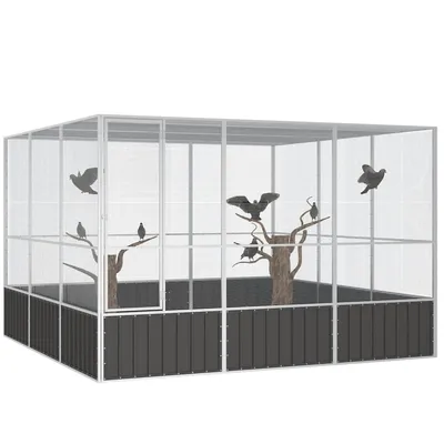 vidaXL cage à oiseaux Acier