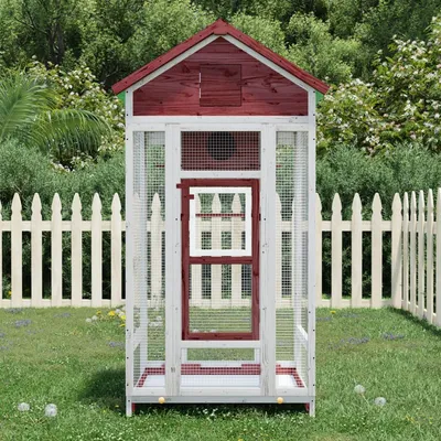 vidaXL maison à oiseaux Bois de pin