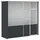 Anthracite, 215 x 78 x 200 cm