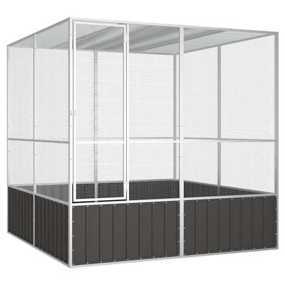 vidaXL cage à oiseaux Acier
