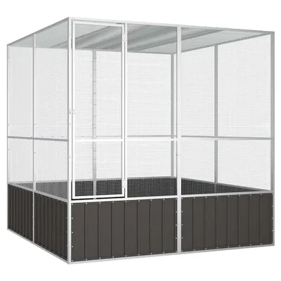 vidaXL cage à oiseaux Acier