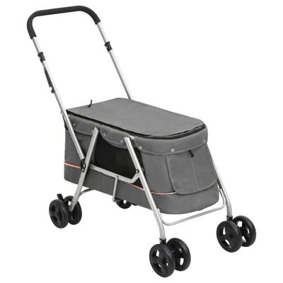 vidaXL poussette pour chien Tissu