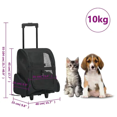 vidaXL chariot pour animaux de compagnie Tissu vidaXL chariot pour animaux de compagnie Tissu