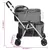 vidaXL poussette pour chien Tissu