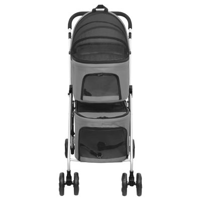 vidaXL poussette pour chien Tissu