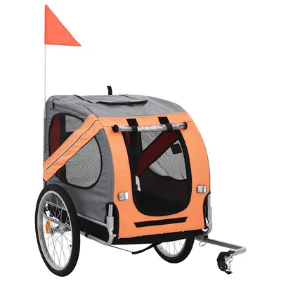 vidaXL remorque de vélo pour animaux de compagnie Tissu